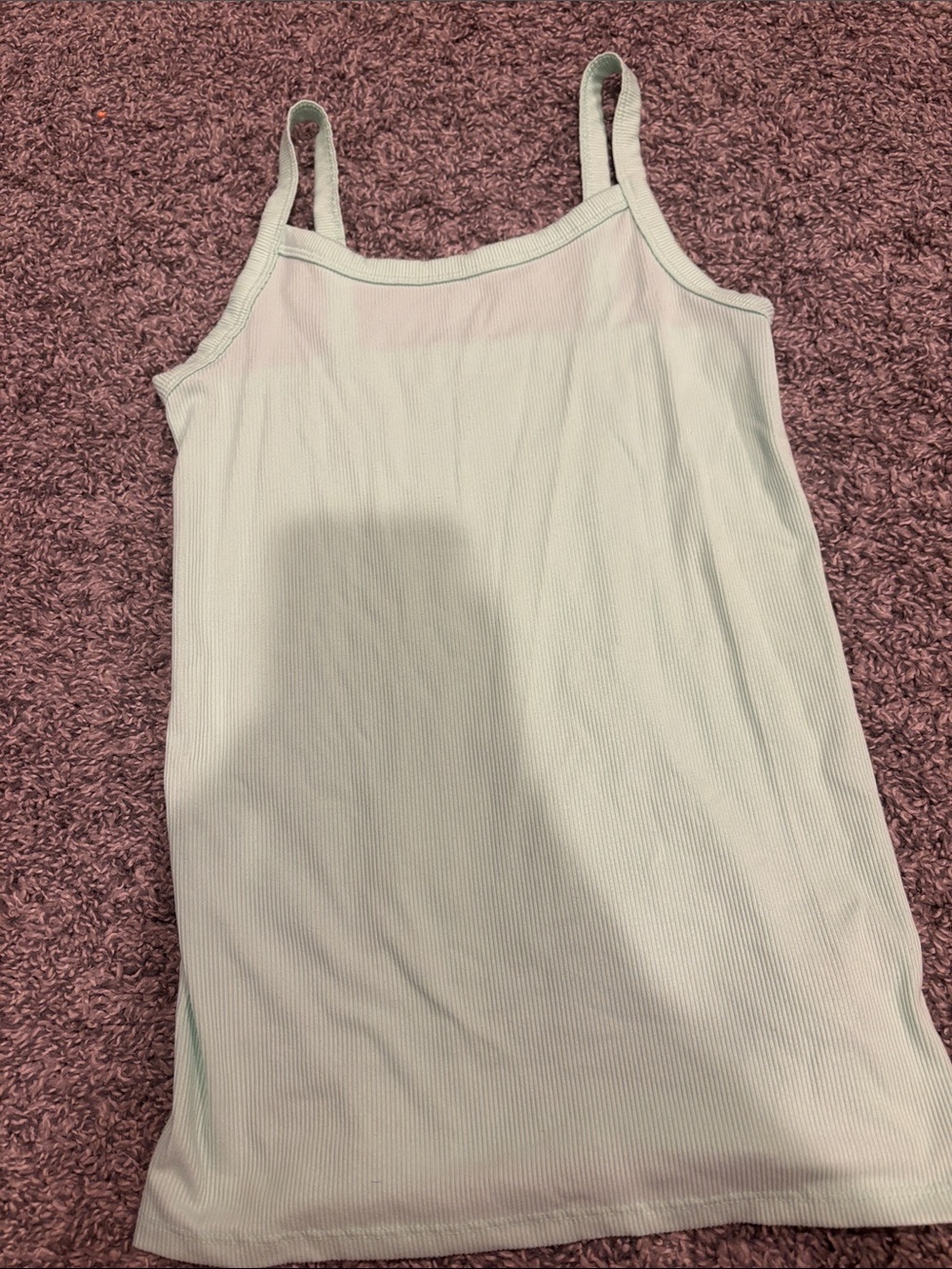 No Boundaries Light Mint Green Ribbed Tank Top